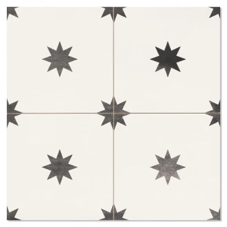 Gulvflis <strong>Stars</strong>  Hvit Matt-Sateng 44x44 cm